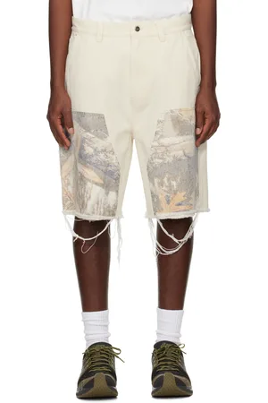 Metalwood SSENSE Exclusive Off-White Cut Off Carpenter Shorts