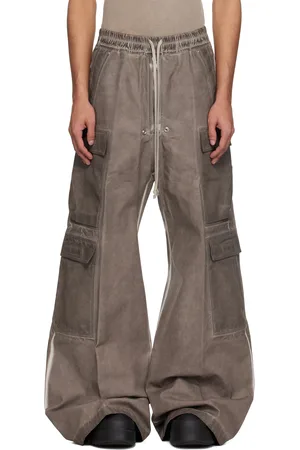 Rick Owens Gray Hollywood Double Cargo Jumbo Belas Pants
