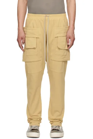 Rick Owens Beige Hollywood Creatch Cargo Drawstring Pants