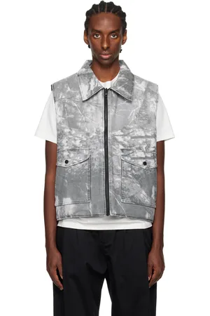 Metalwood Gray & Poly Filled Reversible Vest