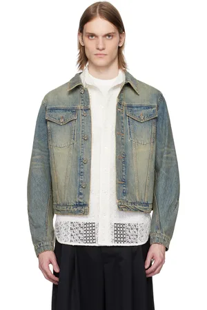 CMMAWEAR Blue Faded Denim Jacket