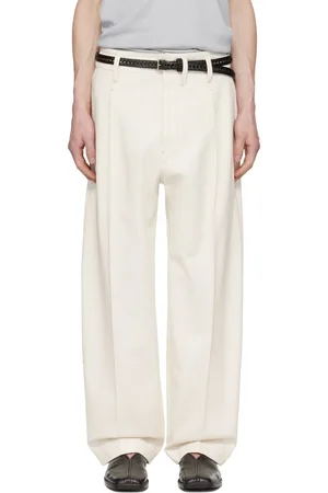 LEMAIRE Off-White Pleated Carrot Trousers