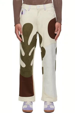 KIDSUPER STUDIOS Beige Floral Patchwork Trousers