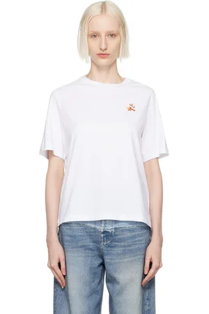 Maison Kitsuné White Speedy Fox Patch Comfort T-shirt