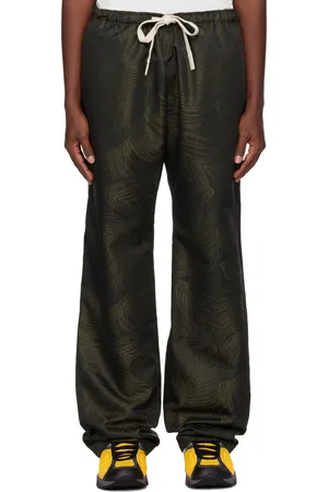 Palm Angels Black & Khaki Palms Jacquard Lounge Pants