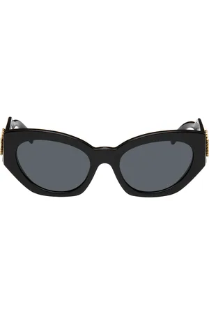 VERSACE Black Cat-Eye Sunglasses