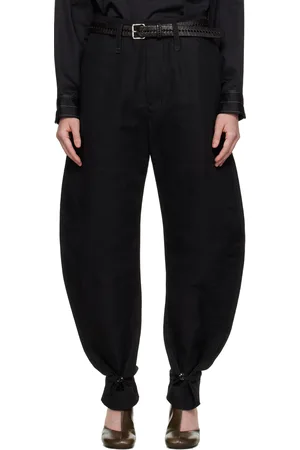 LEMAIRE Black Tapered Trousers
