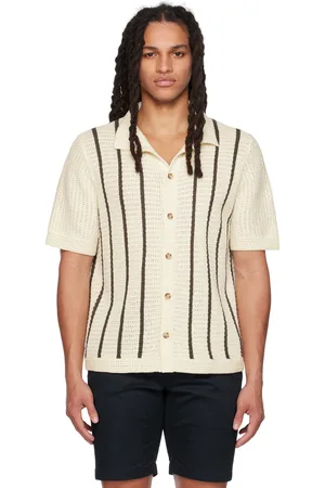 Vince Off-White Striped Shirt