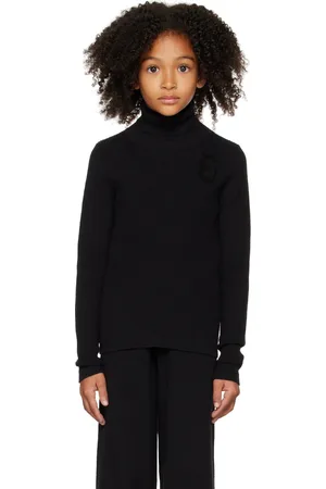 Maison Margiela Kids Black Logo Turtleneck