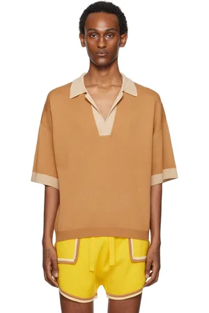King & Tuckfield Brown Oversized SL Polo