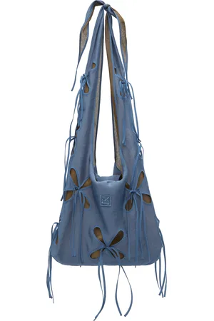 J.KIM Blue & Brown Chilla Petal Bale Bag