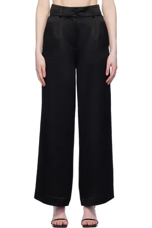 Elleme Black Textured Trousers