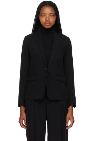 Vince Black Notched Lapel Blazer