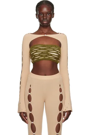 RUI Beige Cutout Arm Warmers