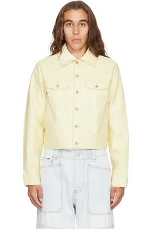 Eytys SSENSE Exclusive Yellow Vegan Leather Jacket