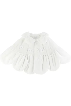 Anna Sui SSENSE Exclusive Baby White Cape