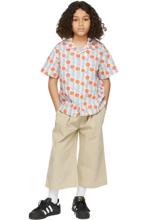 Jelly Mallow Kids Off-White & Orange Dot Candy Shirt
