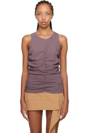 Yuzefi Purple Ruched Tank Top