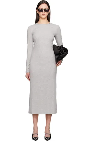 ANINE BING Gray Jo Maxi Dress