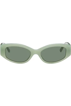 Insatiable High SSENSE Exclusive Green Jude Sunglasses
