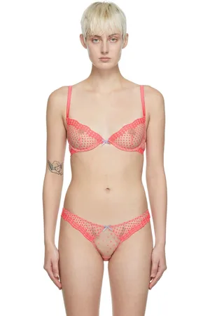 FLEUR DU MAL Pink Dotty Bra