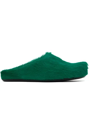 Marni Green Fussbett Sabot Slip-On Loafers