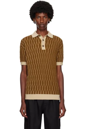 King & Tuckfield Brown Pattern Polo