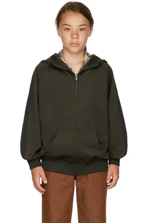 Kodomo BEAMS Kids Khaki Zip-Up Hoodie
