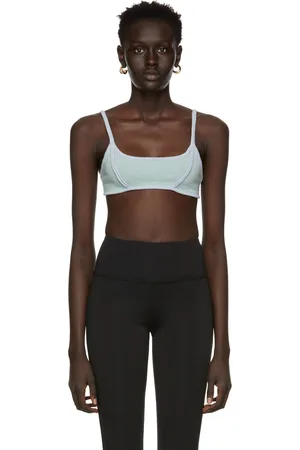 DANIELLE GUIZIO Green Exposed Seam Bra