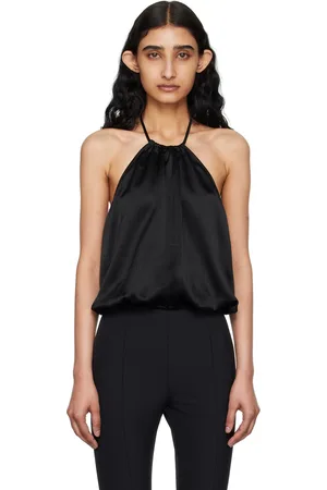 Elleme Black Draped Blouse