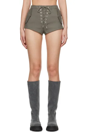 DION LEE Khaki Hiking Parachute Shorts