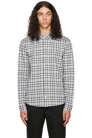 Vince Blue Plaid Shirt