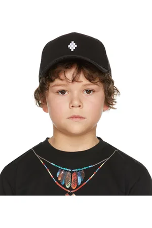 MARCELO BURLON Kids Black Logo Cap