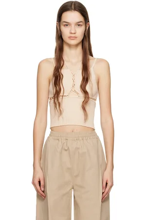 Wynn Hamlyn Beige Sunny Tank Top