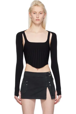 DION LEE Ventral Compact Corset Top