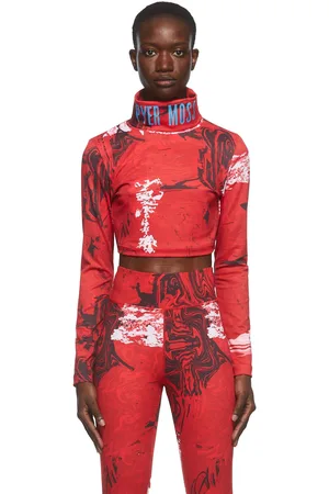 Reebok Red Pyer Moss Edition Cropped Turtleneck