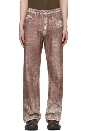 Camper Brown Paint Print Jeans
