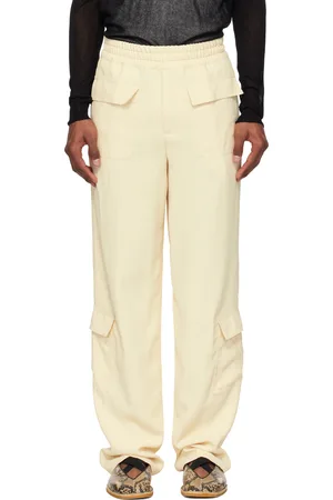 DRIES VAN NOTEN Off-White Twill Cargo Pants