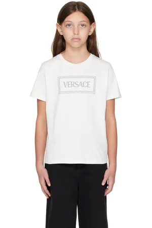 VERSACE Kids White 90s Vintage Logo T-shirt