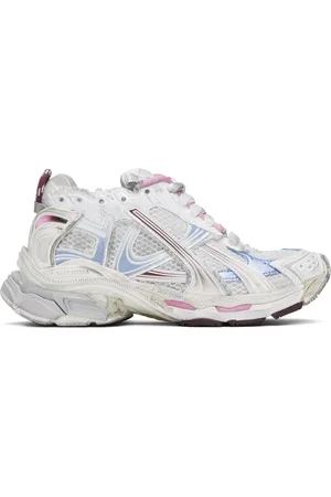 Balenciaga White & Multicolor Runner Gradient Sneakers