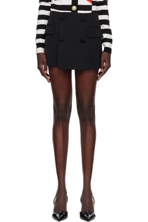 Balmain Black Buttoned 4 Pockets GDP Skort