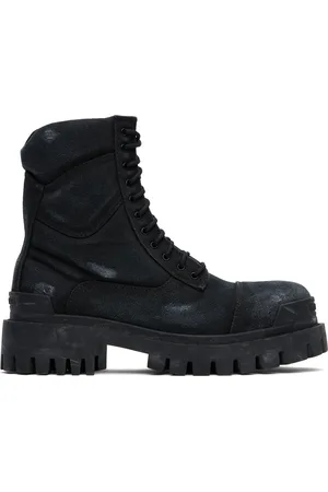 Balenciaga Black Combat Strike 20mm Boots