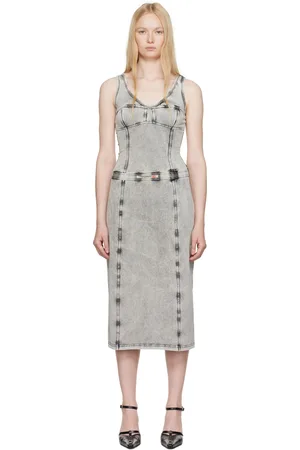 Diesel Gray D-Inny Midi Dress