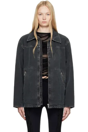 Maison Margiela Black Canvas Sports Jacket