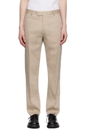 Tiger of Sweden Beige Tense Linen Blend Trousers