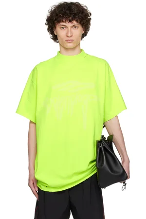 Balenciaga Yellow 3B Liquefied Oversized T-shirt