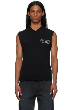 Maison Margiela Black Distressed Vest
