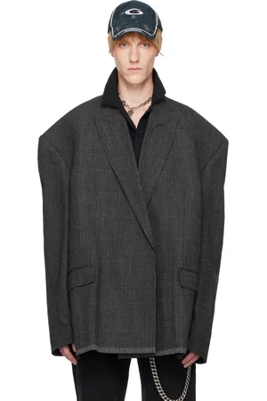 Balenciaga Gray Seamless Tailored Blazer
