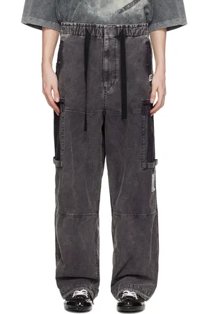 Maison Mihara Yasuhiro Cotton Satin Cargo Pants