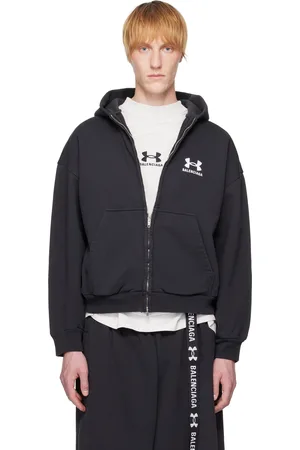 Balenciaga Black Under Armour Edition Zip-Up Hoodie